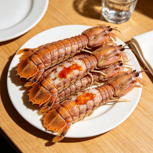 Fresh Raw Prawns and Mantis Shrimp