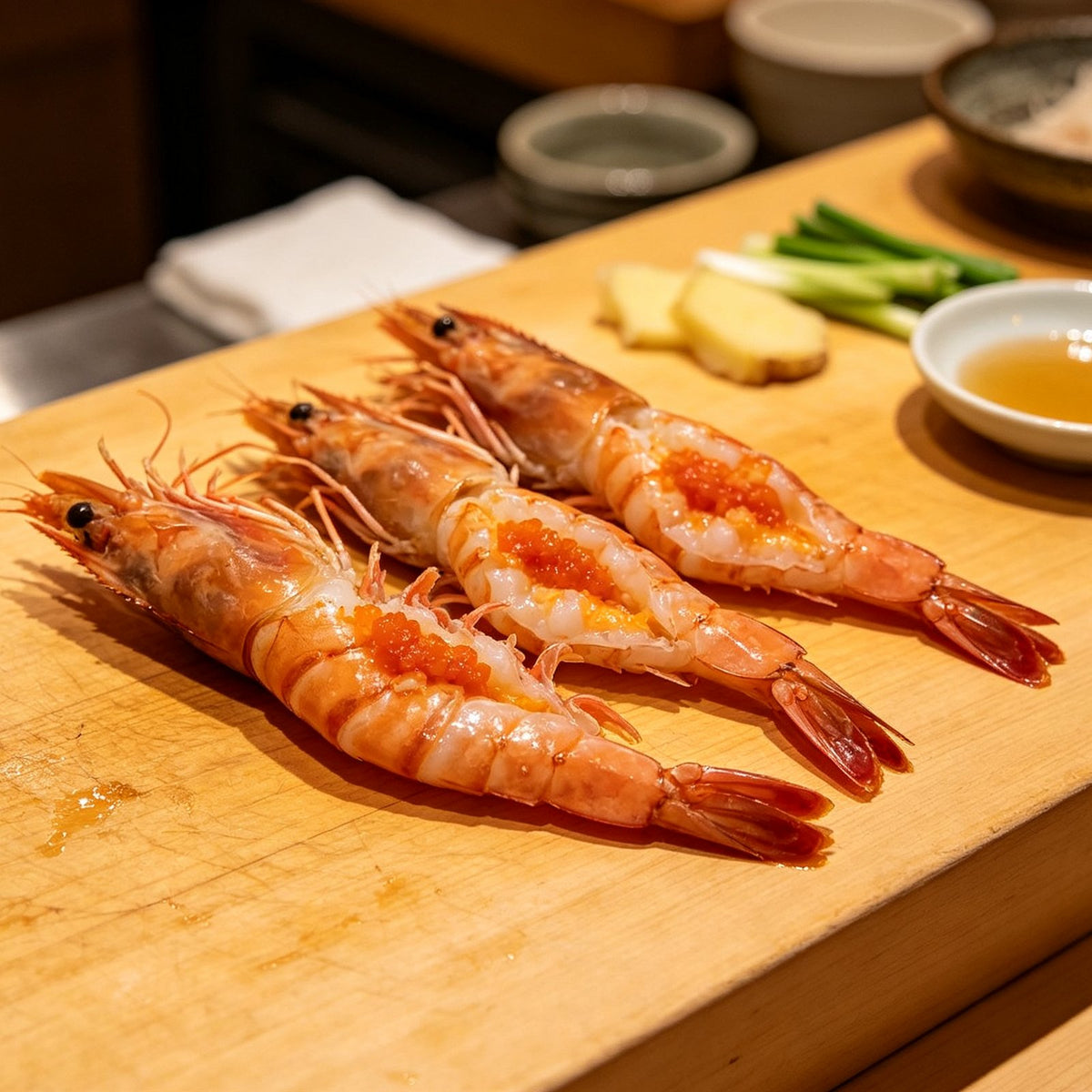 Fresh Raw Prawns and Mantis Shrimp