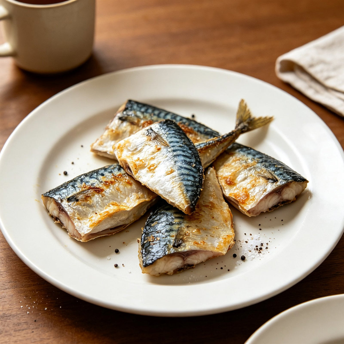 Fresh Mackerel Steaks Ready to Cook