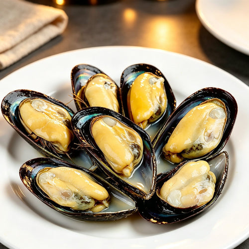Fresh Green Lipped Mussels Half Shell