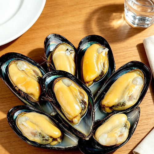 Fresh Green Lipped Mussels Half Shell