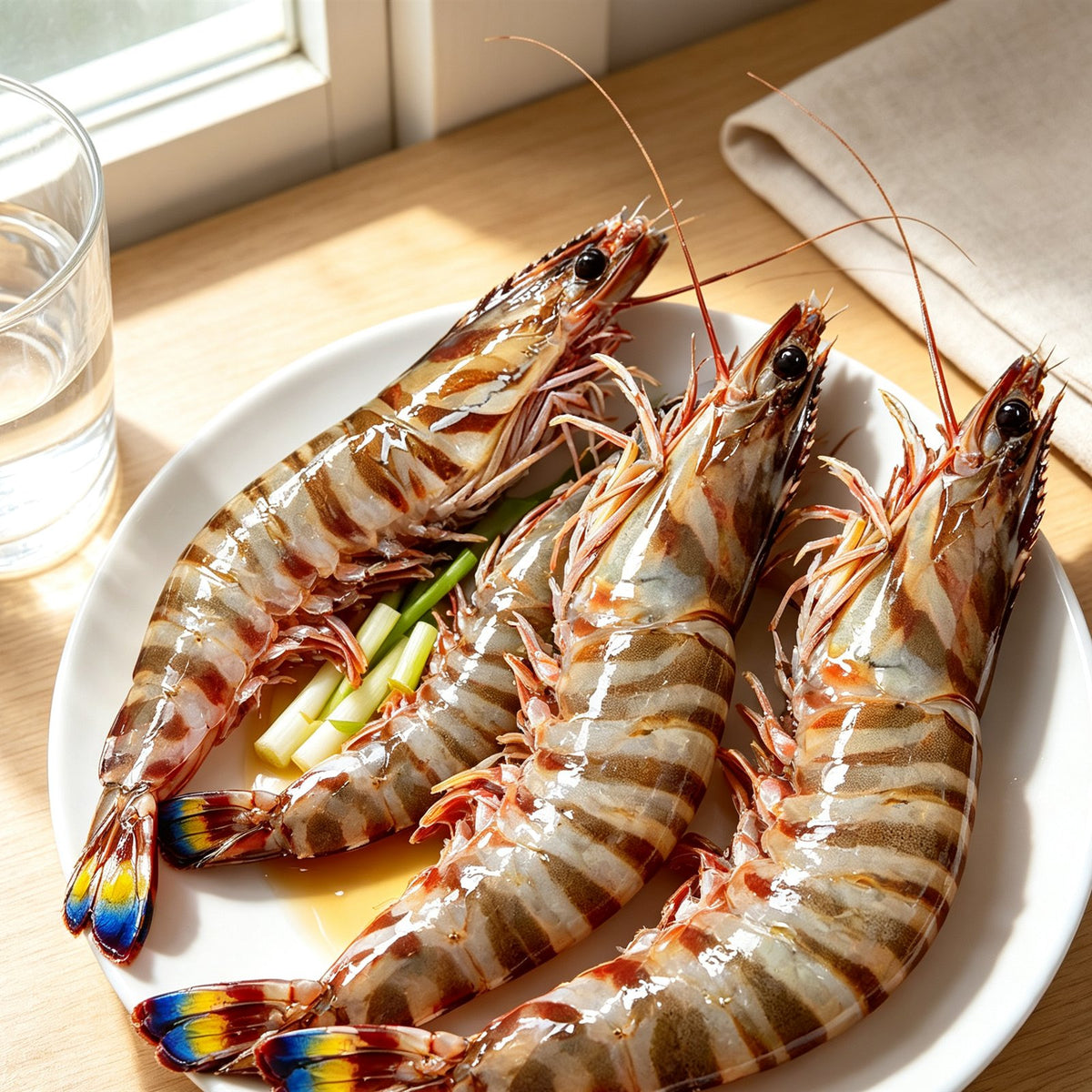 Fresh Jumbo Tiger Prawns for Grilling