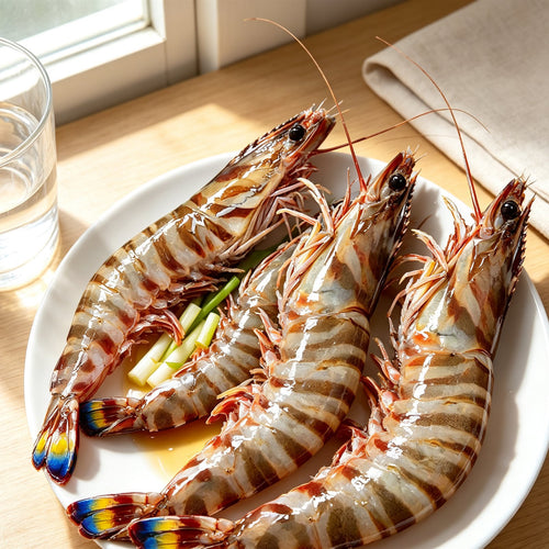 Fresh Jumbo Tiger Prawns for Grilling