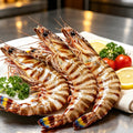Fresh Jumbo Tiger Prawns for Grilling